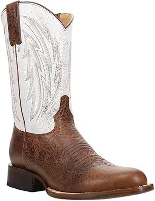 ROPER PARK II 11" CRACK WHITE ROUND TOE BOOT