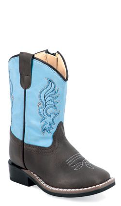 OLD WEST TODDLER BROAD SQUARE TOE WESTERN BOOT