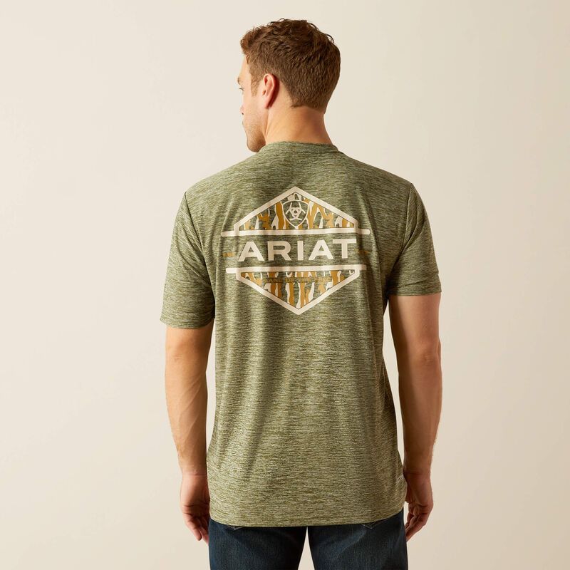 ARIAT TREE BARK CAMO CHARGER T-SHIRT