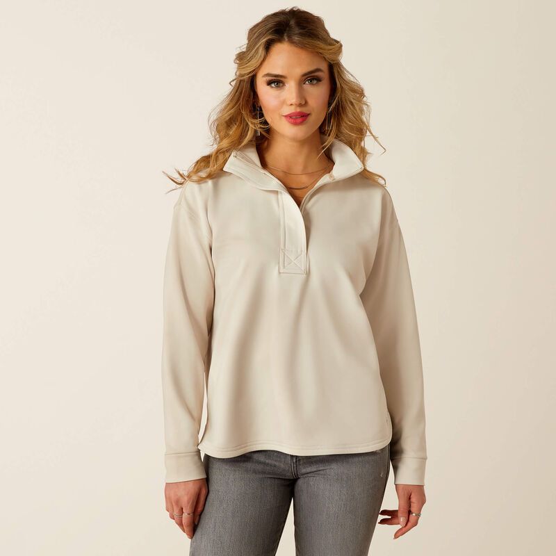 ARIAT BREEZE LOGO 1/2 ZIP SWEATSHIRT