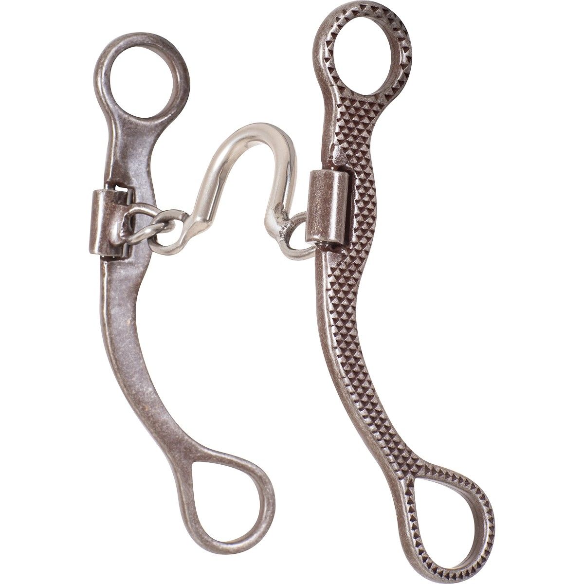 CLASSIC EQUINE 7.5&quot; SHORT SHANK PORTED CHAIN RASP DESIGN