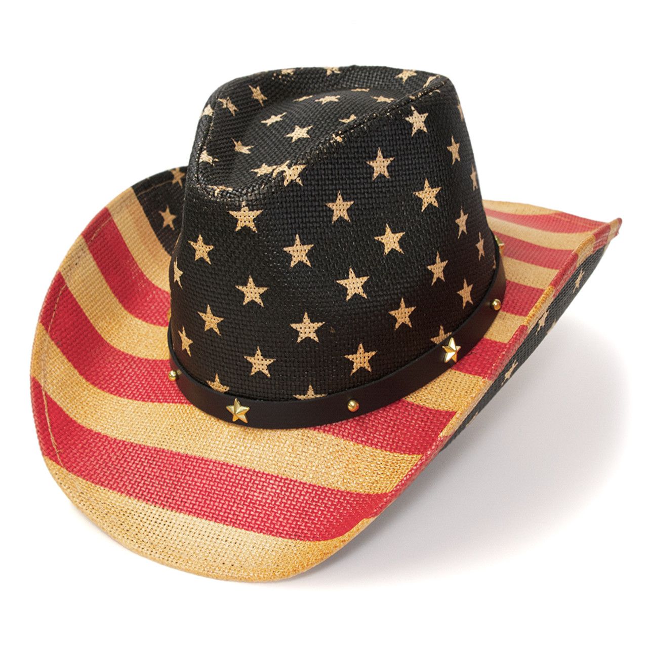 AMERICANA STRAW WESTERN HAT