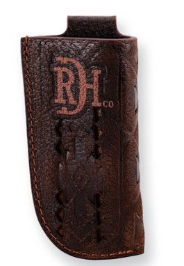 RED DIRT HAT CO. TAN AZTEC INLAY KNIFE SHEATH