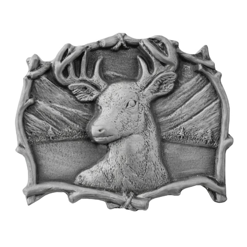 DEER HEAD BELT BUCKLE