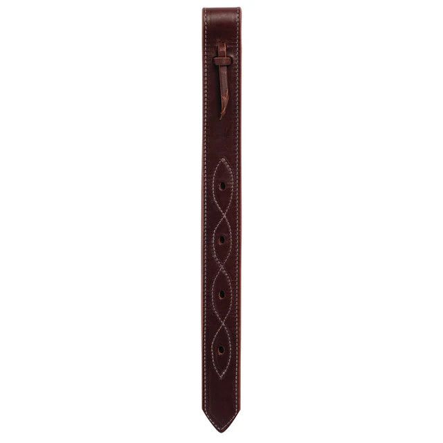 WEAVER BURGUNDY LATIGO OFF BILLETS, DOUBLED AND FIGURE 8 STITCHING