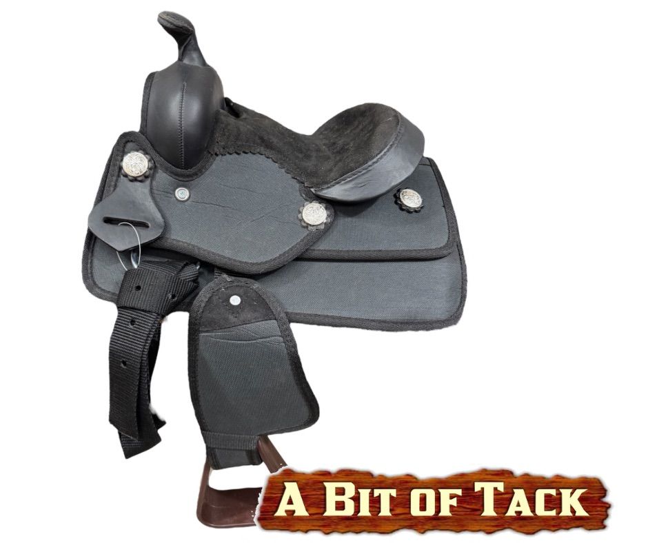 8" New Pony Cordura Saddle - Black