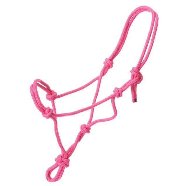 TOUGH 1 MINIATURE POLY ROPE HALTER, Color: PINK