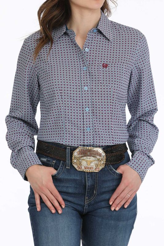 CINCH GEOMETRIC BUTTON DOWN WESTERN SHIRT