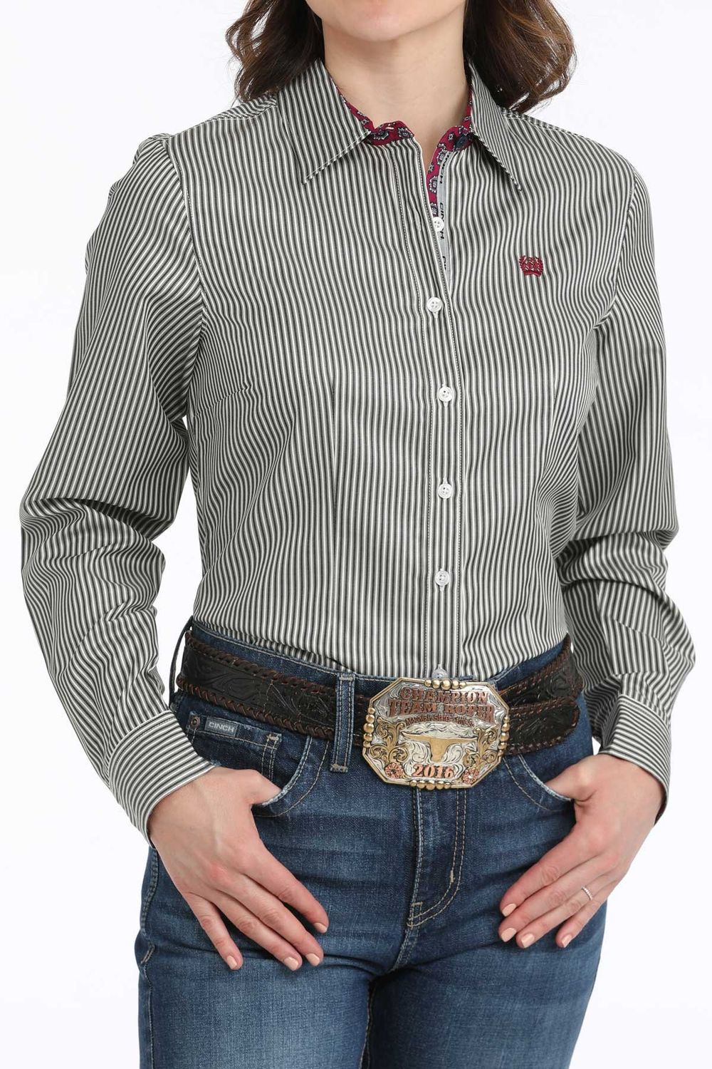 CINCH STRIPE BUTTON DOWN WESTERN SHIRT