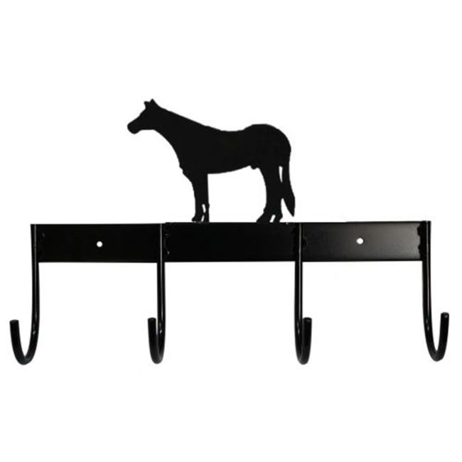 4 HOOK TACK BAR WITH HORSE