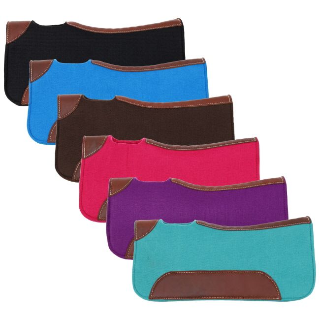 SHOWMAN PONY 24&quot;X24&quot; CONTOURED FELT SADDLE PAD
