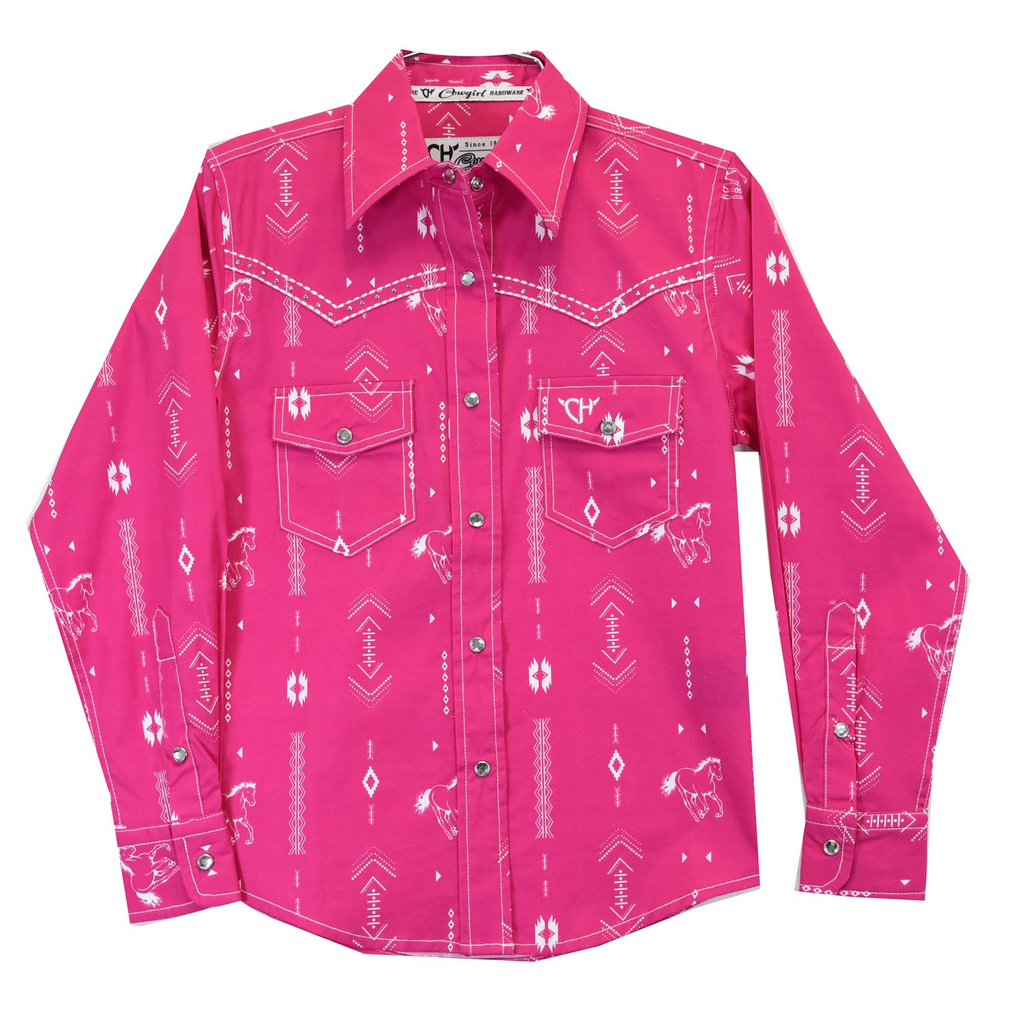 COWGIRL HARDWARE TODDLER HORSE AZTEC WESTERN SHIRT