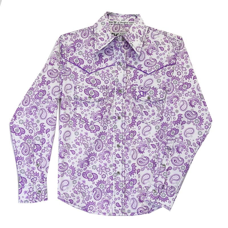 COWGIRL HARDWARE TODDLER FUN PAISLEY WESTERN SHIRT