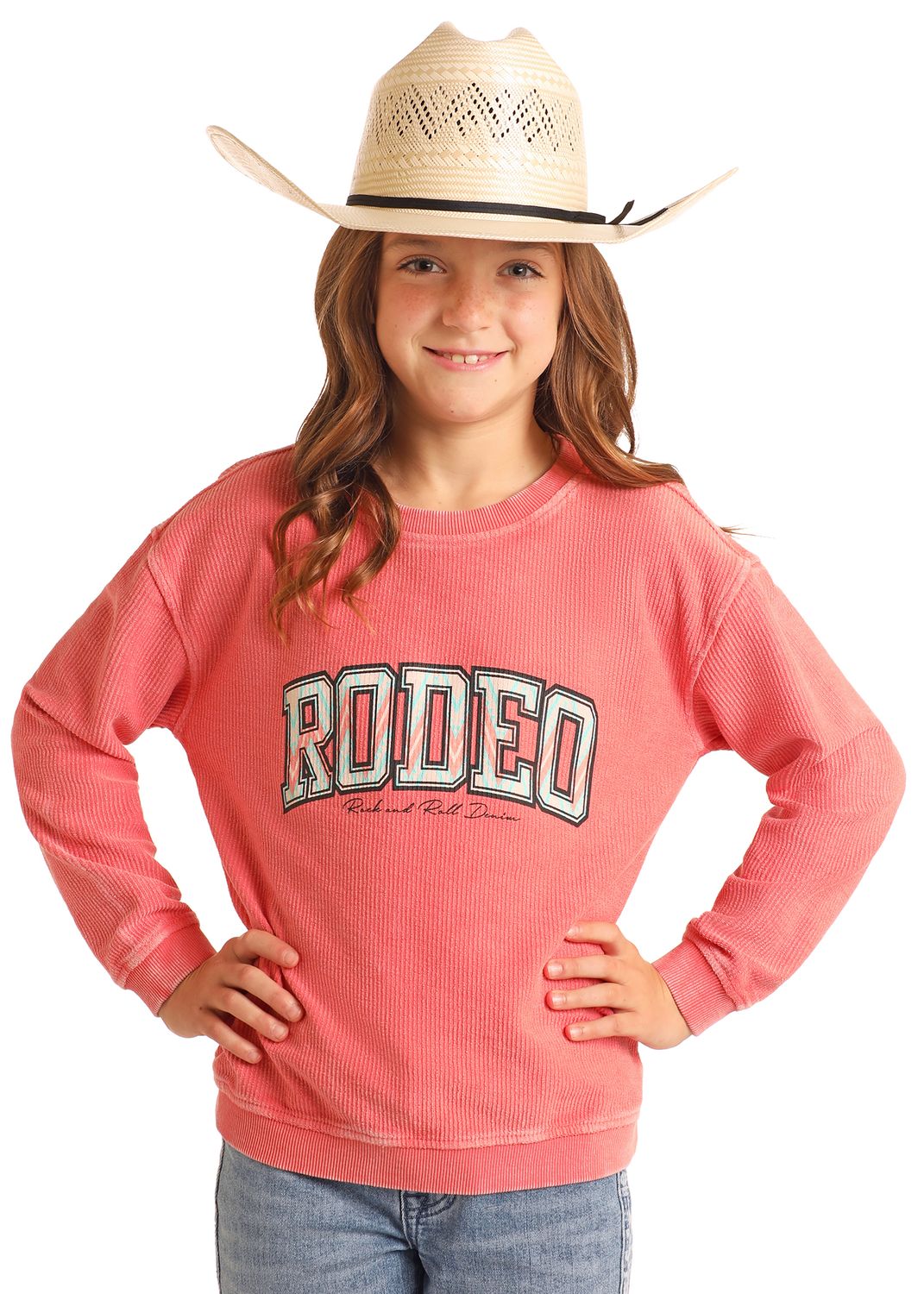 ROCK &amp; ROLL RODEO RIBBED PULLOVER