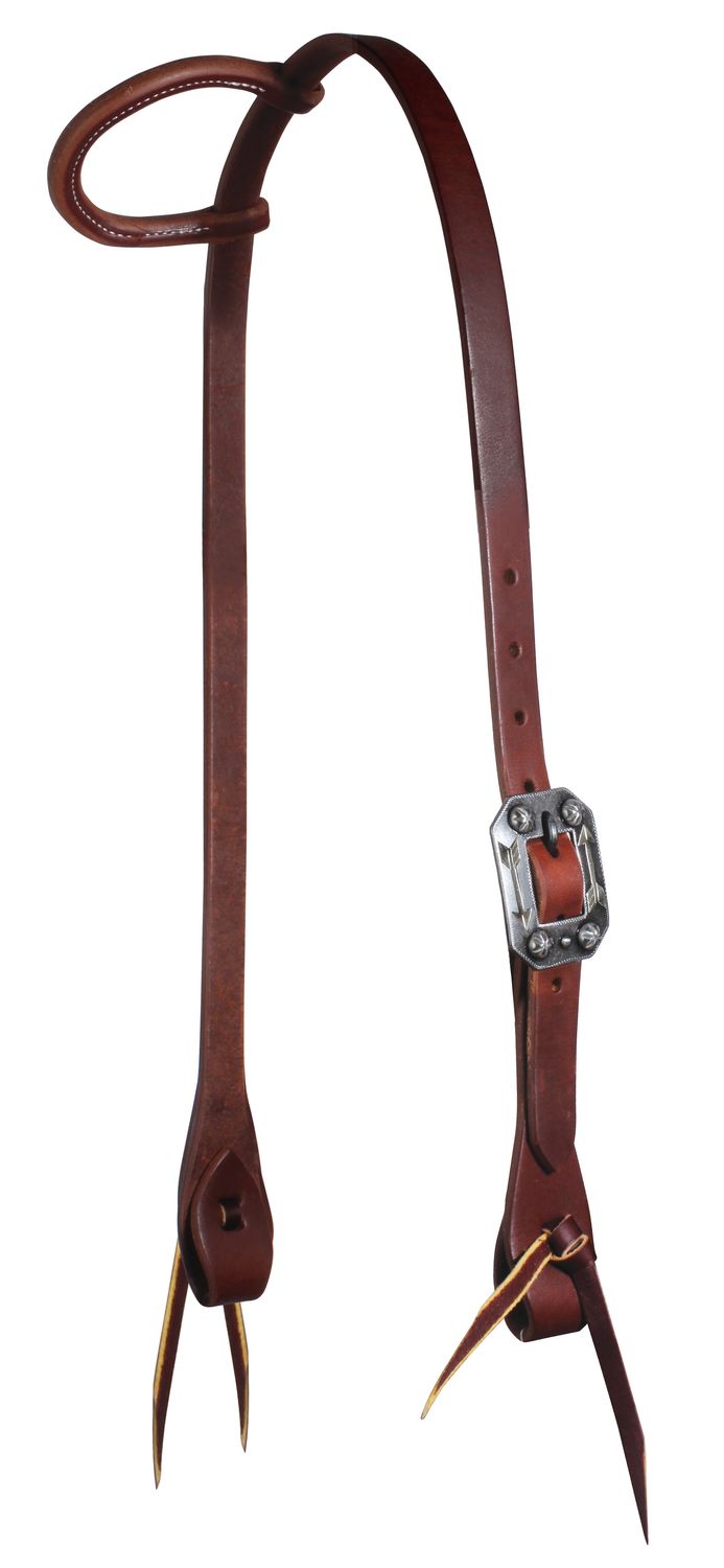 PROFESSIONAL&#39;S CHOICE RANCH HAND SINGLE EAR HEADSTALL ARROW BUCKLE