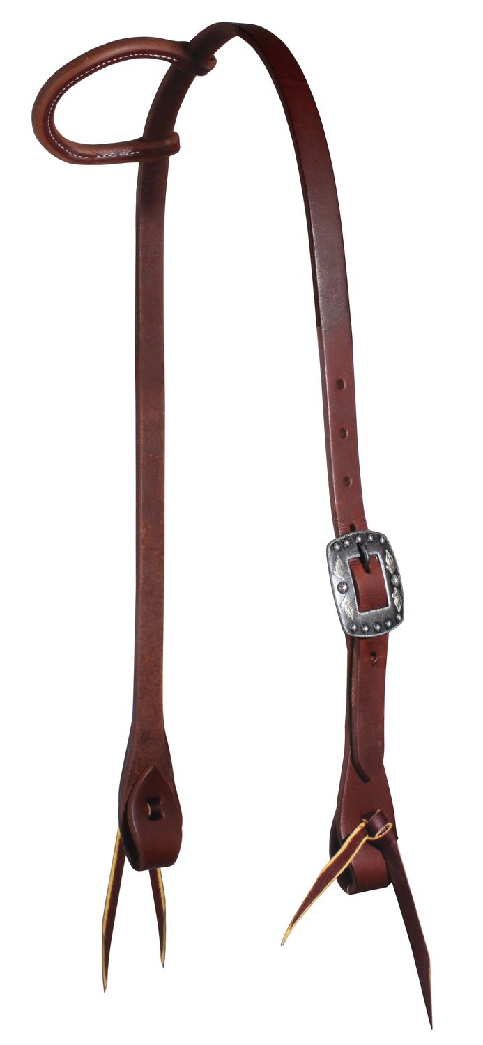 PROFESSIONAL&#39;S CHOICE 3/4&quot; SINGLE EAR HEADSTALL W/FEATHER BUCKLE