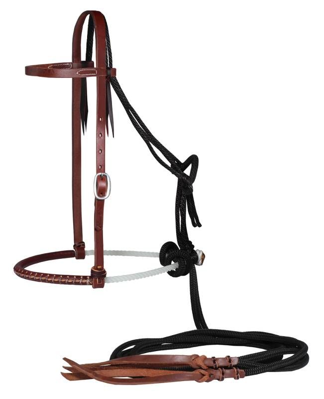 PROFESSIONAL&#39;S CHOICE RANCH HEAVY OILED 5/8&quot; LOPING HACKAMORE