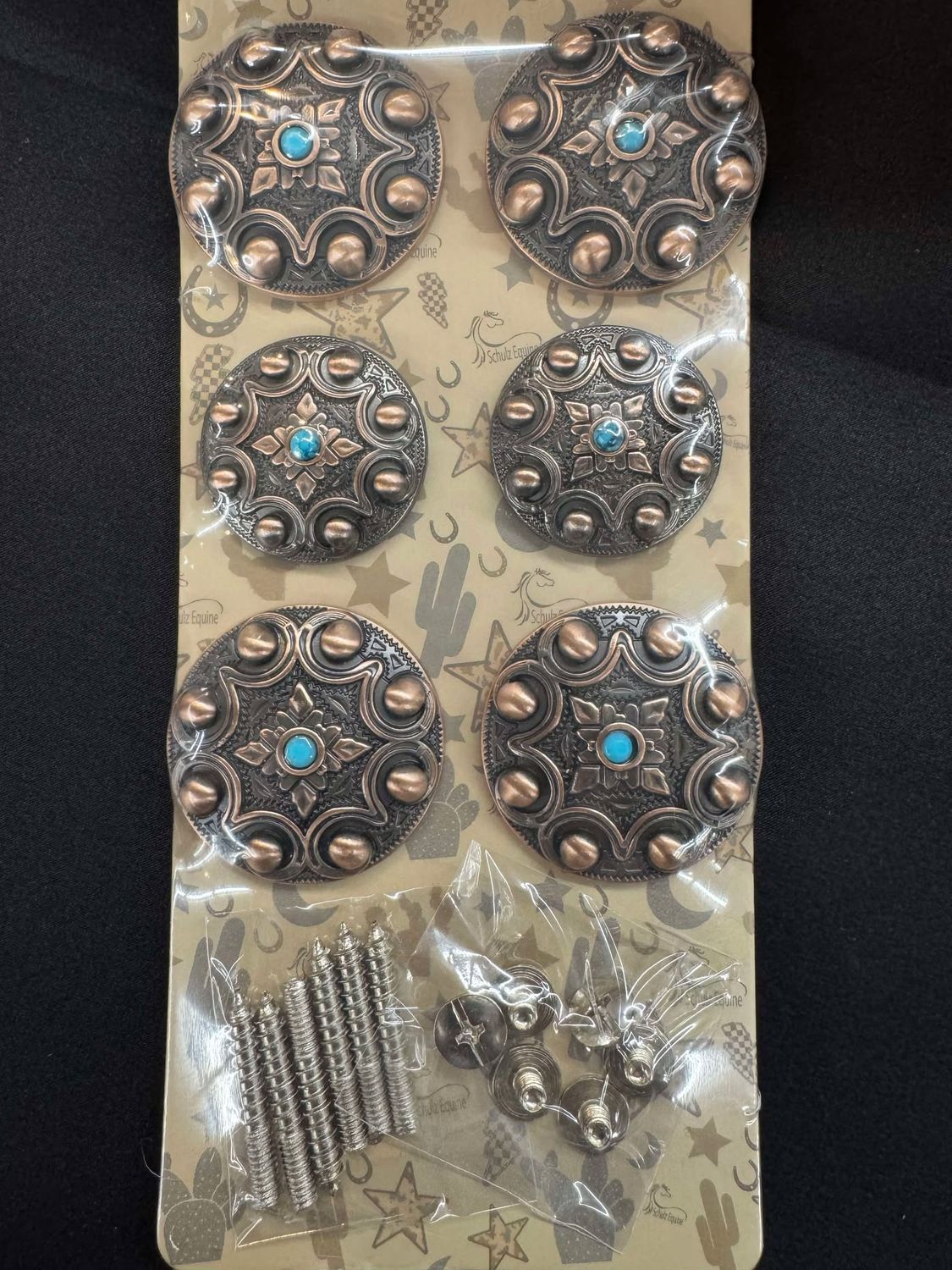 COPPER STUDDED CONCHO
