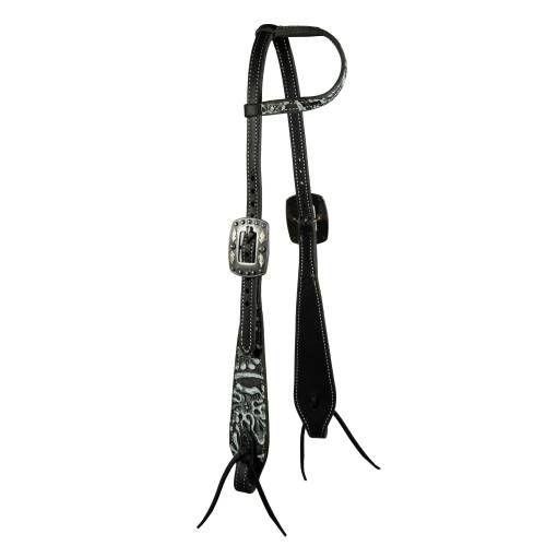 PROFESSIONAL&#39;S CHOICE PAISLEY ONE-EAR SWELL CHEEK PAISLEY HEADSTALL