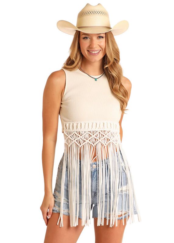 ROCK &amp; ROLL MACRAME TOP