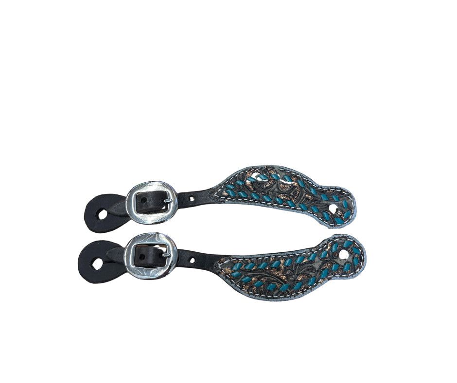 SAN SABA YOUTH HAND LACED SPUR STRAPS