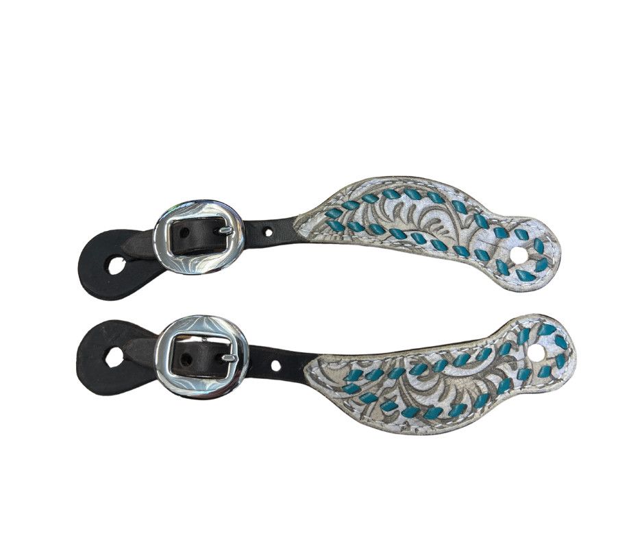SAN SABA YOUTH HAND LACED SPUR STRAPS