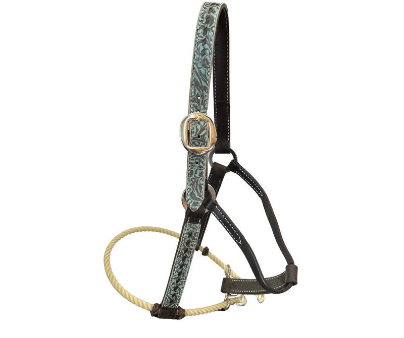 SAN SABA ROPE NOSE LEATHER HALTER