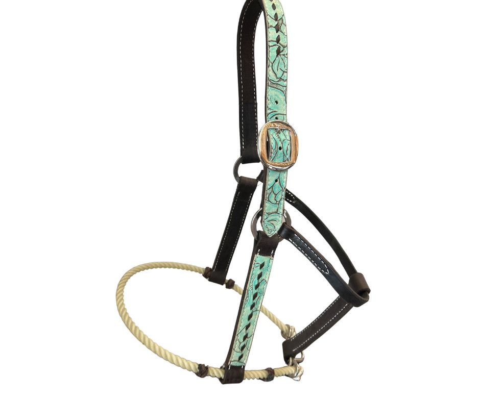 SAN SABA ROPE NOSE LEATHER HALTER