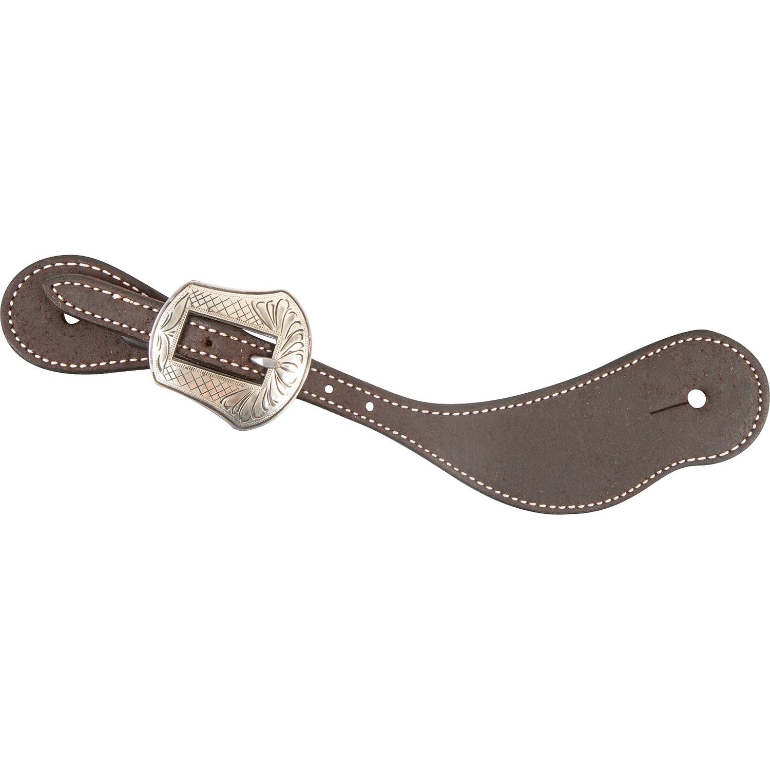 MARTIN SADDLERY COWBOY SPURSTRAPS ROUGHOUT WITH LARAMIE BUCKLE