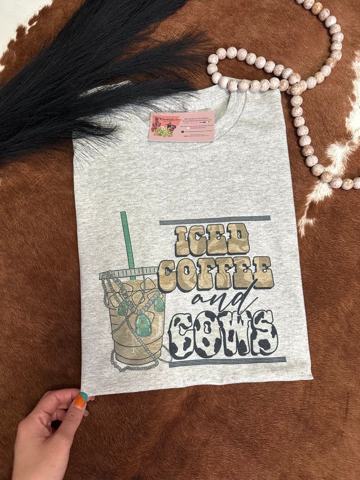 ICED COFFEE &amp; COWS TEE