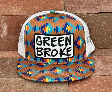"GREEN BROKE" MESH SNAPBACK CAP