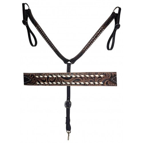 SAN SABA CHOCOLATE FLORAL BREAST COLLAR