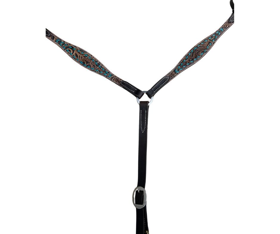 SAN SABA CHOCOLATE FLORAL BREAST COLLAR