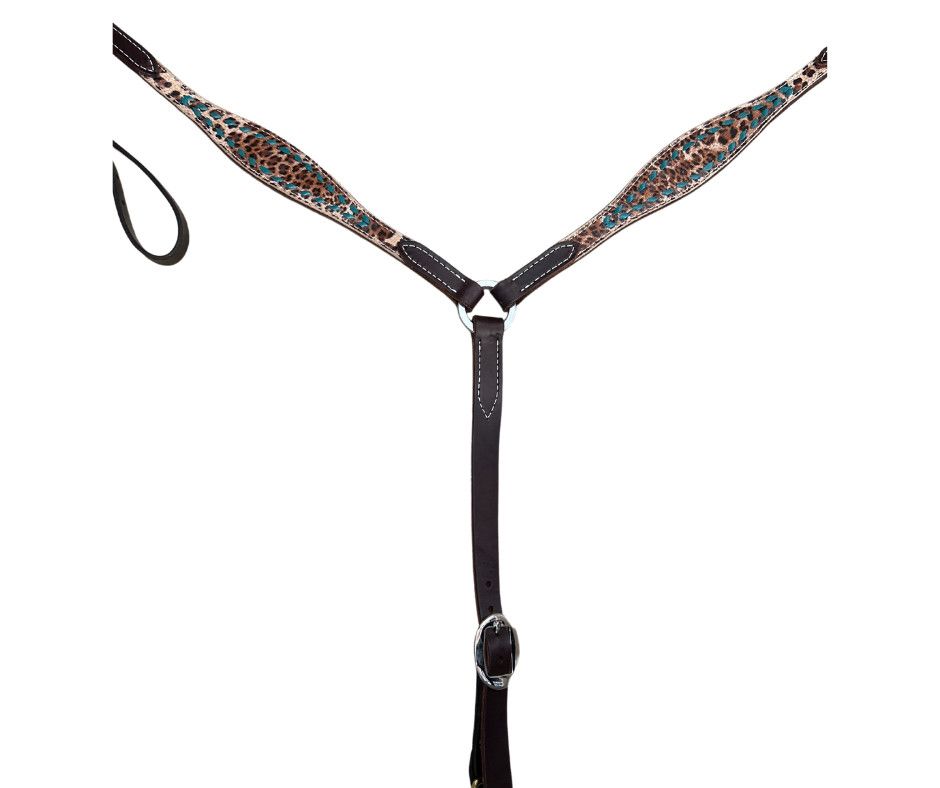 SAN SABA CHOCOLATE EXOTIC BREAST COLLAR