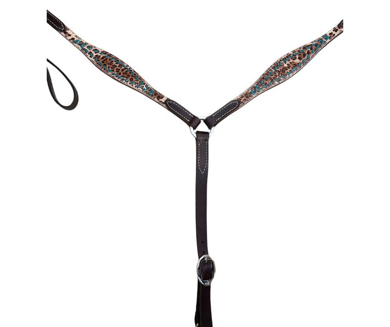SAN SABA CHOCOLATE EXOTIC BREAST COLLAR