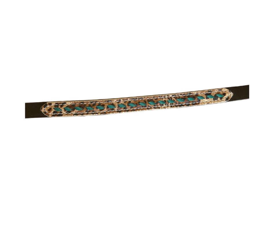 SAN SABA CHOCOLATE FLORAL WITHER STRAP