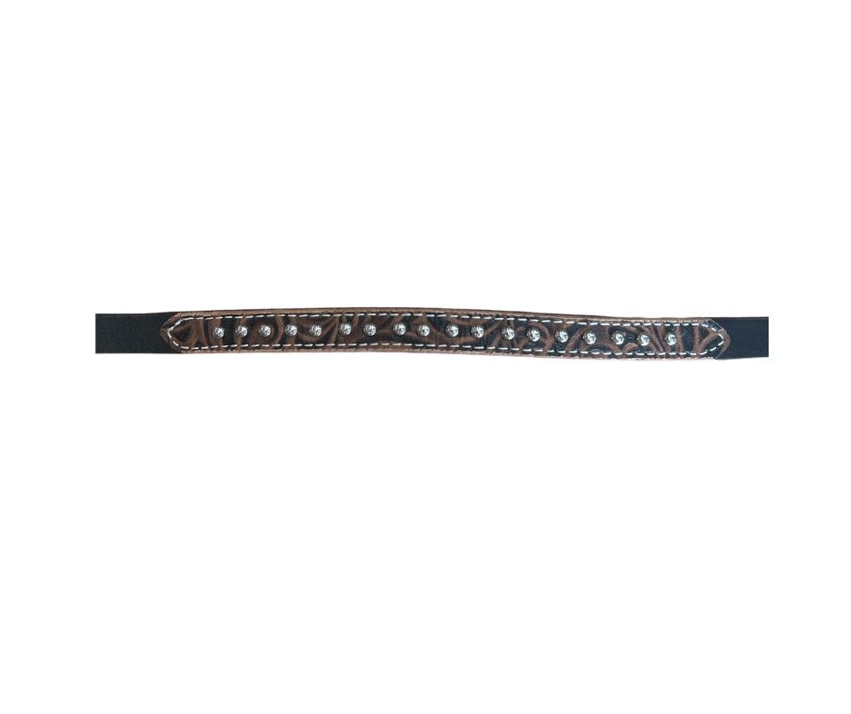 SAN SABA CHOCOLATE FLORAL WITHER STRAP