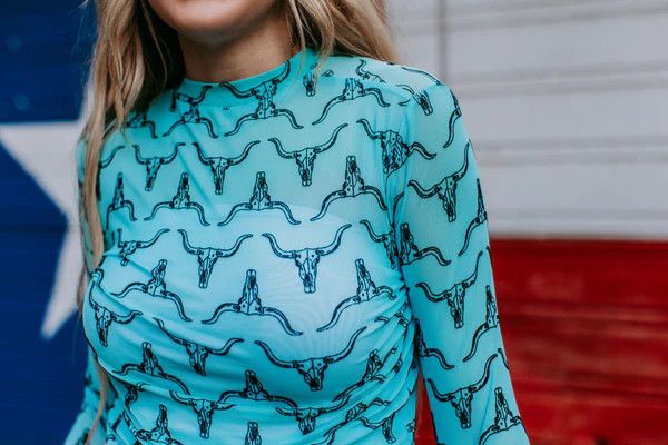 COW SKULL 3D PRINTED MESH TOP