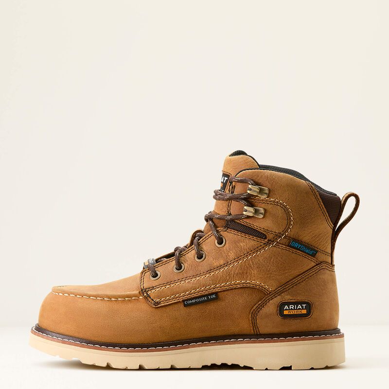 ARIAT REBAR WEDGE MOC TOE H2O CT WORK BOOT