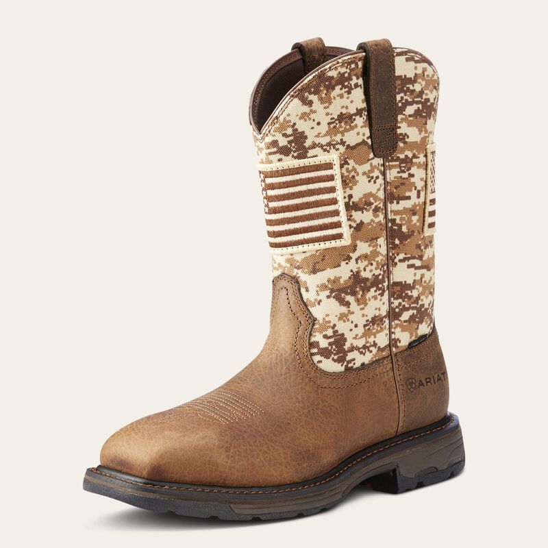 ARIAT WORKHOG PATRIOT STEEL TOE WORK BOOT