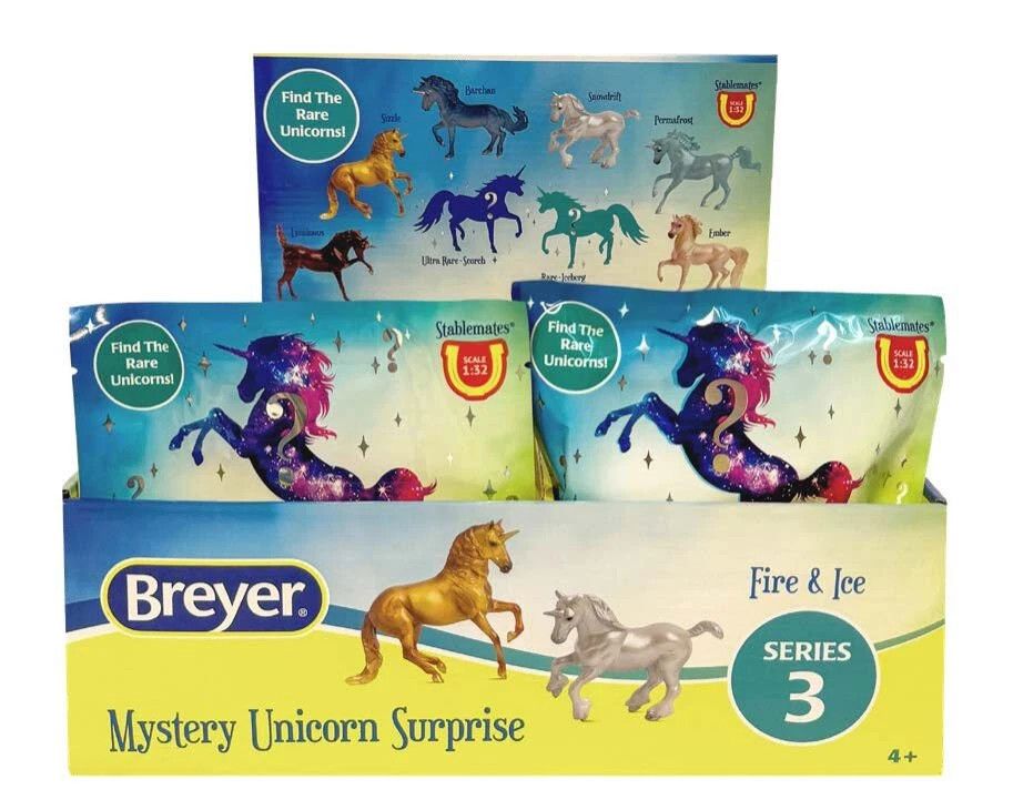 BREYER MYSTERY UNICORN SURPRISE SERIES 3: FIRE &amp; ICE
