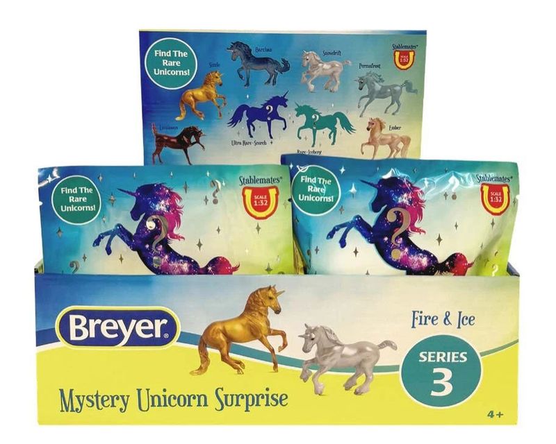 BREYER MYSTERY UNICORN SURPRISE SERIES 3: FIRE &amp; ICE