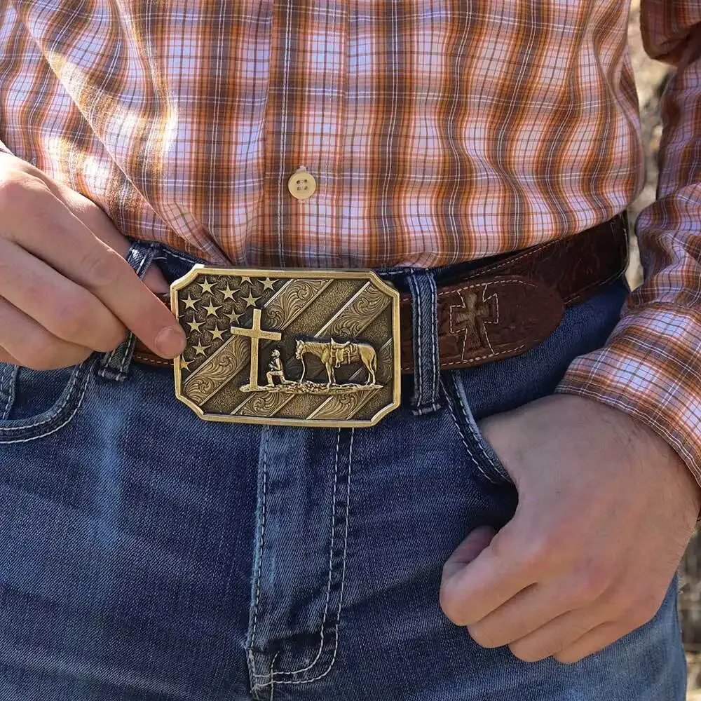 PATRIOT CHRISTIAN COWBOY BUCKLE