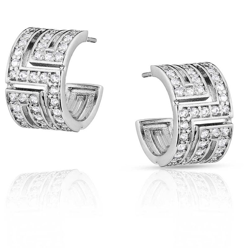 MONTANA SILVERSMITHS UNPREDICTABLE ELEGANCE CRYSTAL EARRINGS