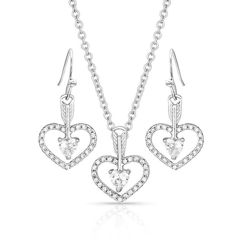 MONTANA SILVERSMITHS STRAIGHT TO THE HEART ARROW JEWELRY SET