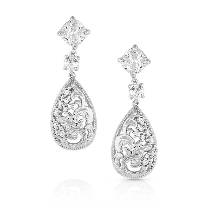 MONTANA SILVERSMITHS MOONLIGHT GARDEN CRYSTAL EARRINGS
