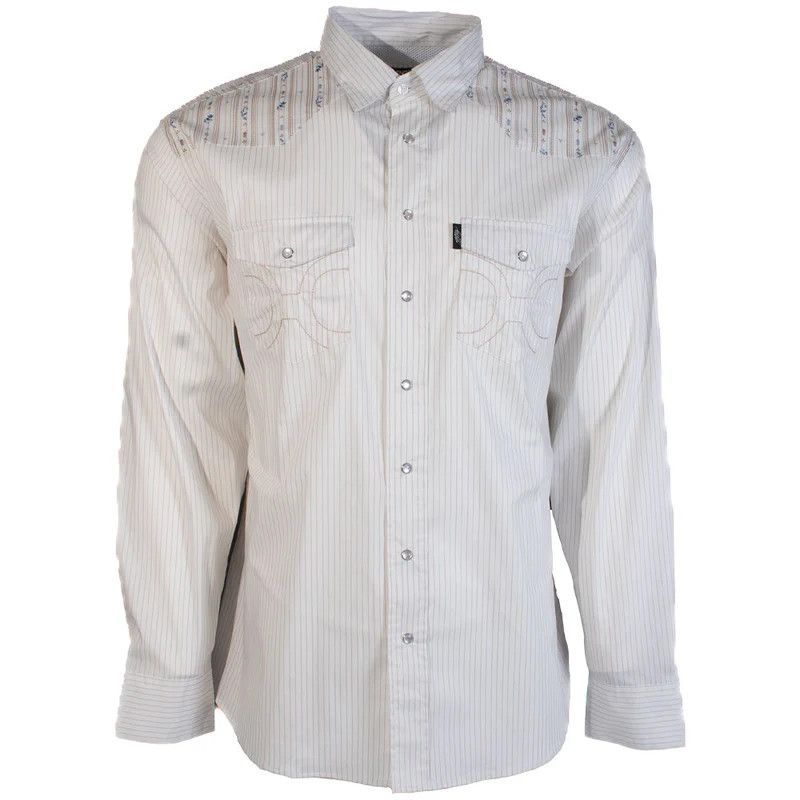 HOOEY &quot;DOS SOL&quot; LONG SLEEVE PEARL SNAP SHIRT