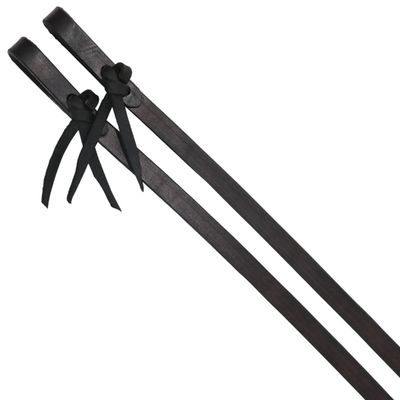 CIRCLE Y REIN 5/8&quot; x 7 1/2&quot; SPLIT- BLACK