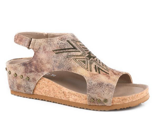 ROPER JOSIE AZTEC WEDGE SANDAL