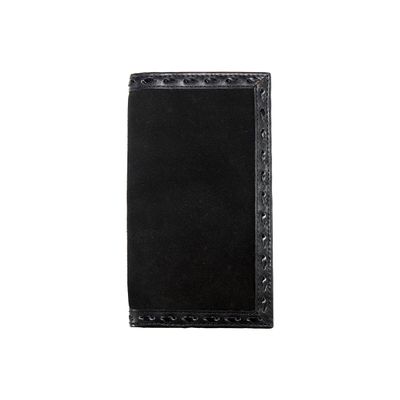 3D ROUGHOUT BLACK RODEO WALLET